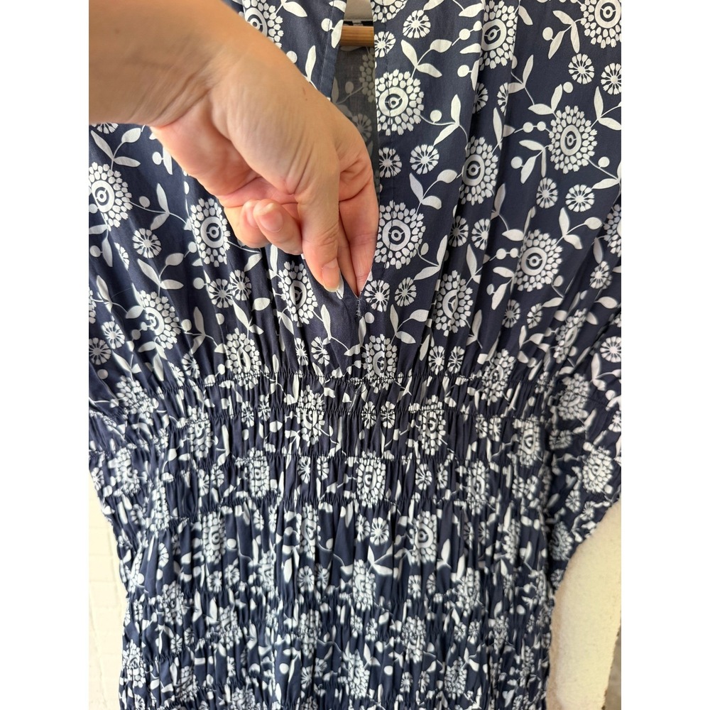 Hyacinth House Tuckernuck Keeley Smocked Cotton Floral Maxi Dress Womens M Med - Picture 7 of 10